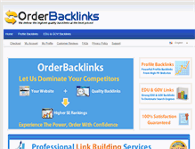 Tablet Screenshot of orderbacklinks.com